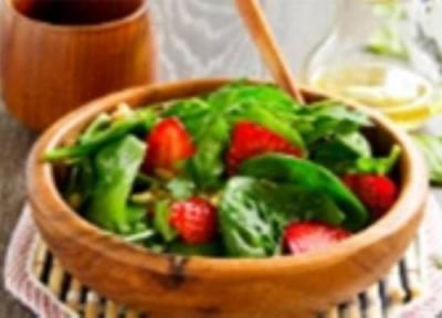 میزان کالری موجود در سالاد اسفناج میزان کالری موجود در سالاد اسفناج