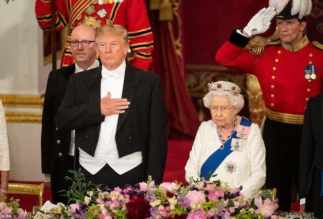 تاکید ملکه انگلیس و ترامپ بر حفظ ارزش ها و منافع مشترک لندن- واشنگتن