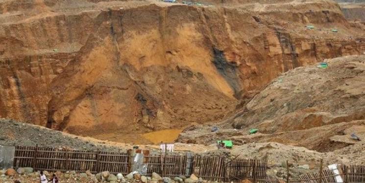 رانش مرگبار زمین در یک معدن میانمار