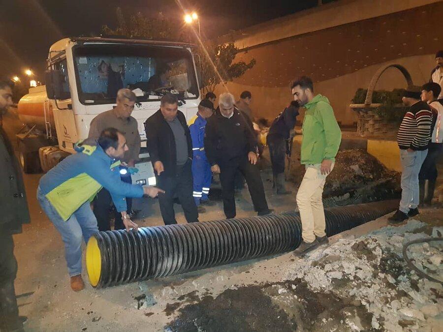 خداحافظی با آبگرفتگی زیرگذر نعمت آباد خداحافظی با آبگرفتگی زیرگذر نعمت آباد