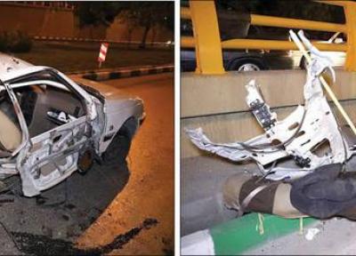 (عکس) پژو پارس در بدرقه عروس 3 تکه شد!