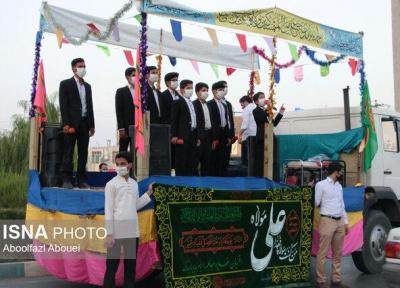 حرکت کاروان شادی به مناسبت عید غدیر در دارولایه مهریز
