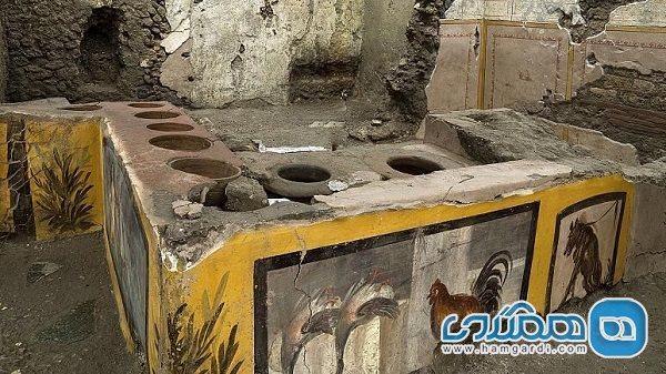 یک اغذیه فروشی باستانی در ویرانه های پمپئی کشف شد یک اغذیه فروشی باستانی در ویرانه های پمپئی کشف شد